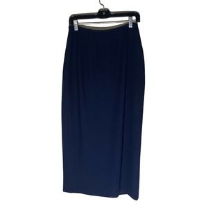 Evan Picone Navy midi straight skirt size 8